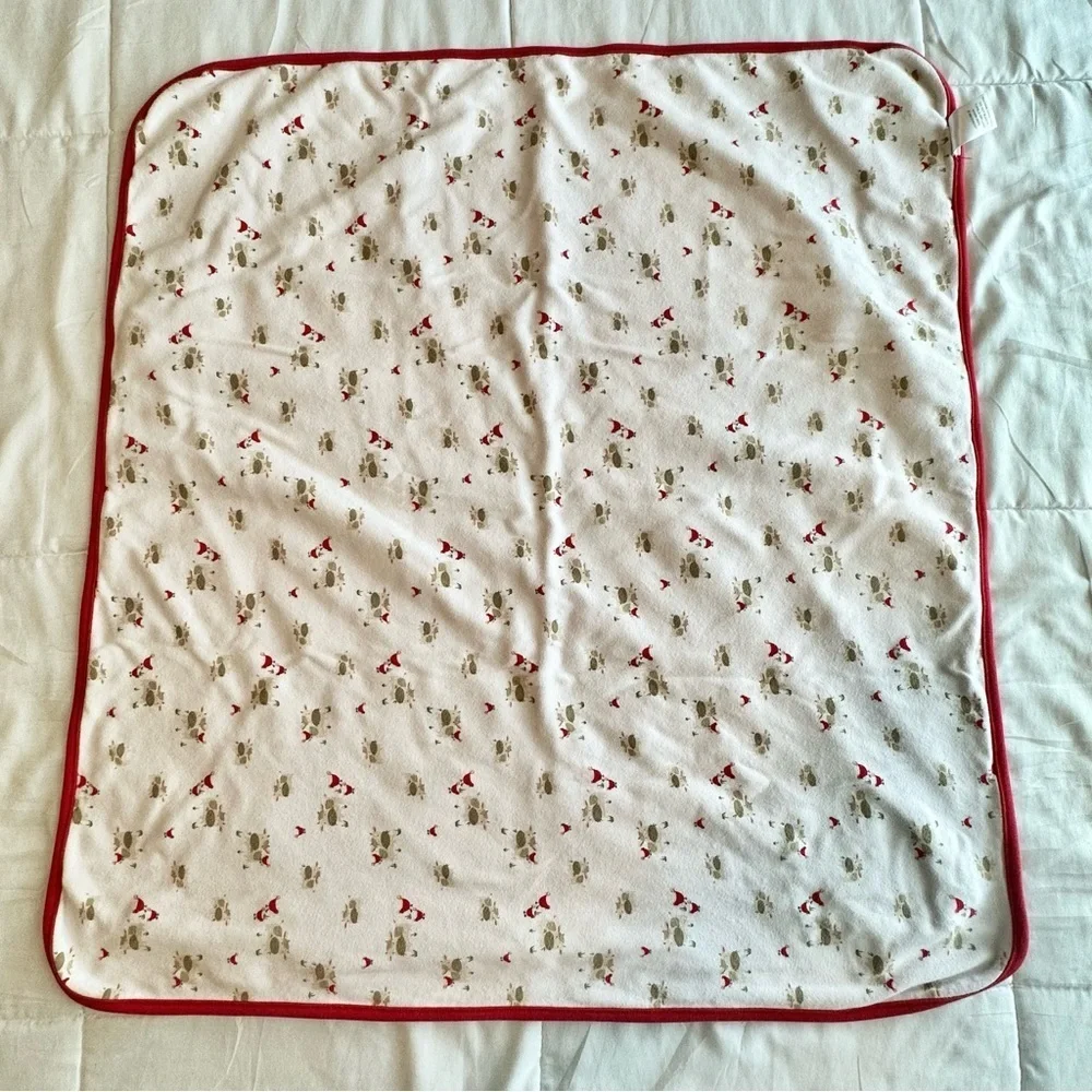 VTG 2006 Gymboree Barn Yard Cuties Blanket Red Cow Chicks Appliqué Embroidered